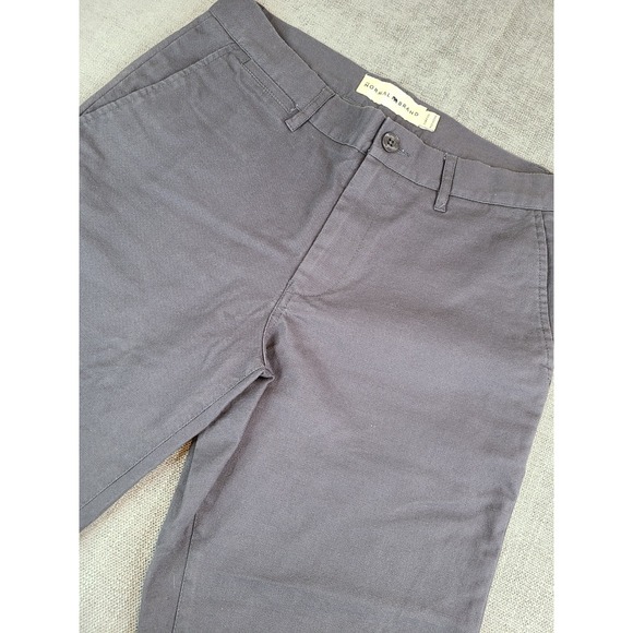 The Normal Brand Pants Mens 32X32 Gray Stretch Canvas Bear Straight Leg Chino - Picture 1 of 8